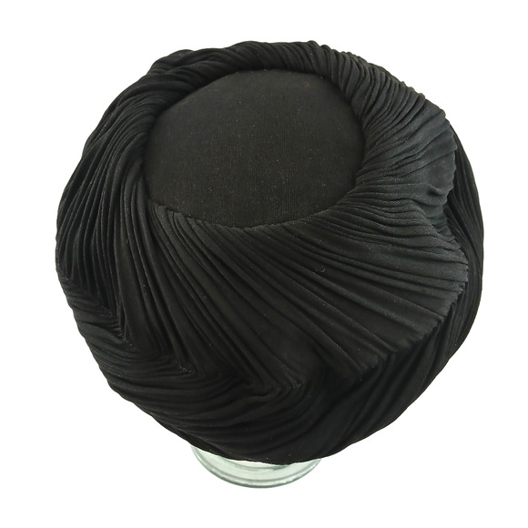 VTG Black Bowler Hat Lot of 4 Fascinator Floral Cloche Wedding Goth Formal Cap main image 15